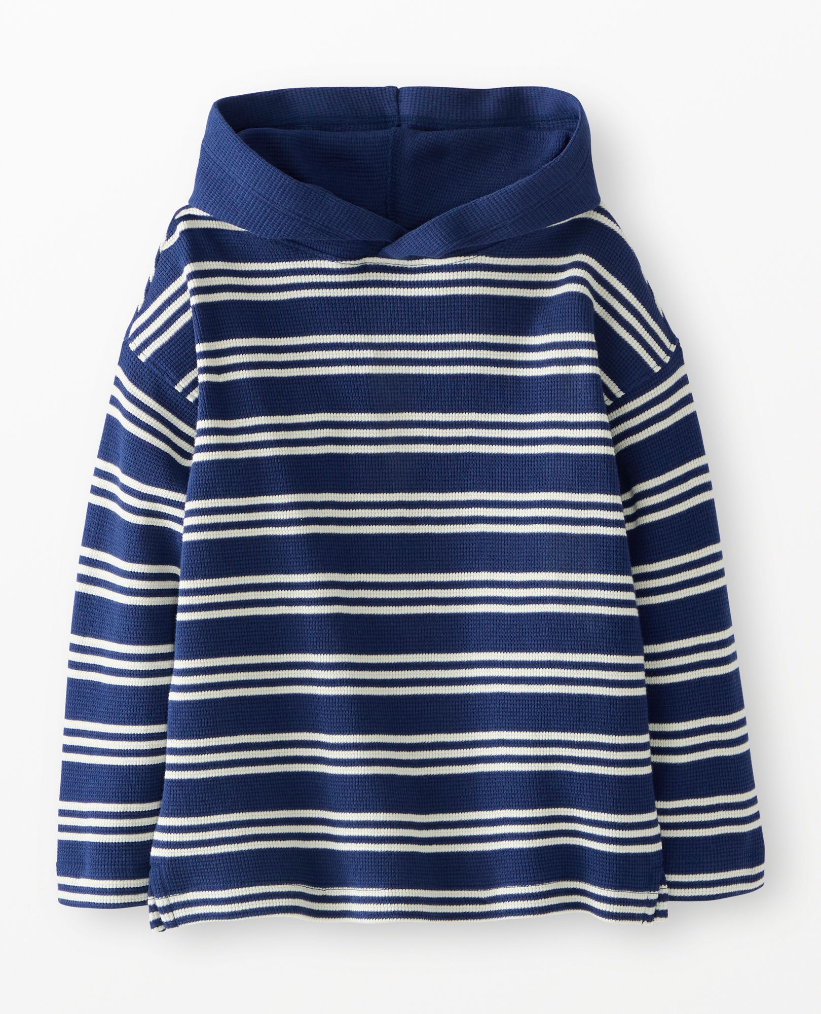 Waffle Hoodie in Navy/Ecru - main