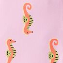 Baby Rashguard Swimsuit in Summer the Seahorse on Tea Rose - swatch