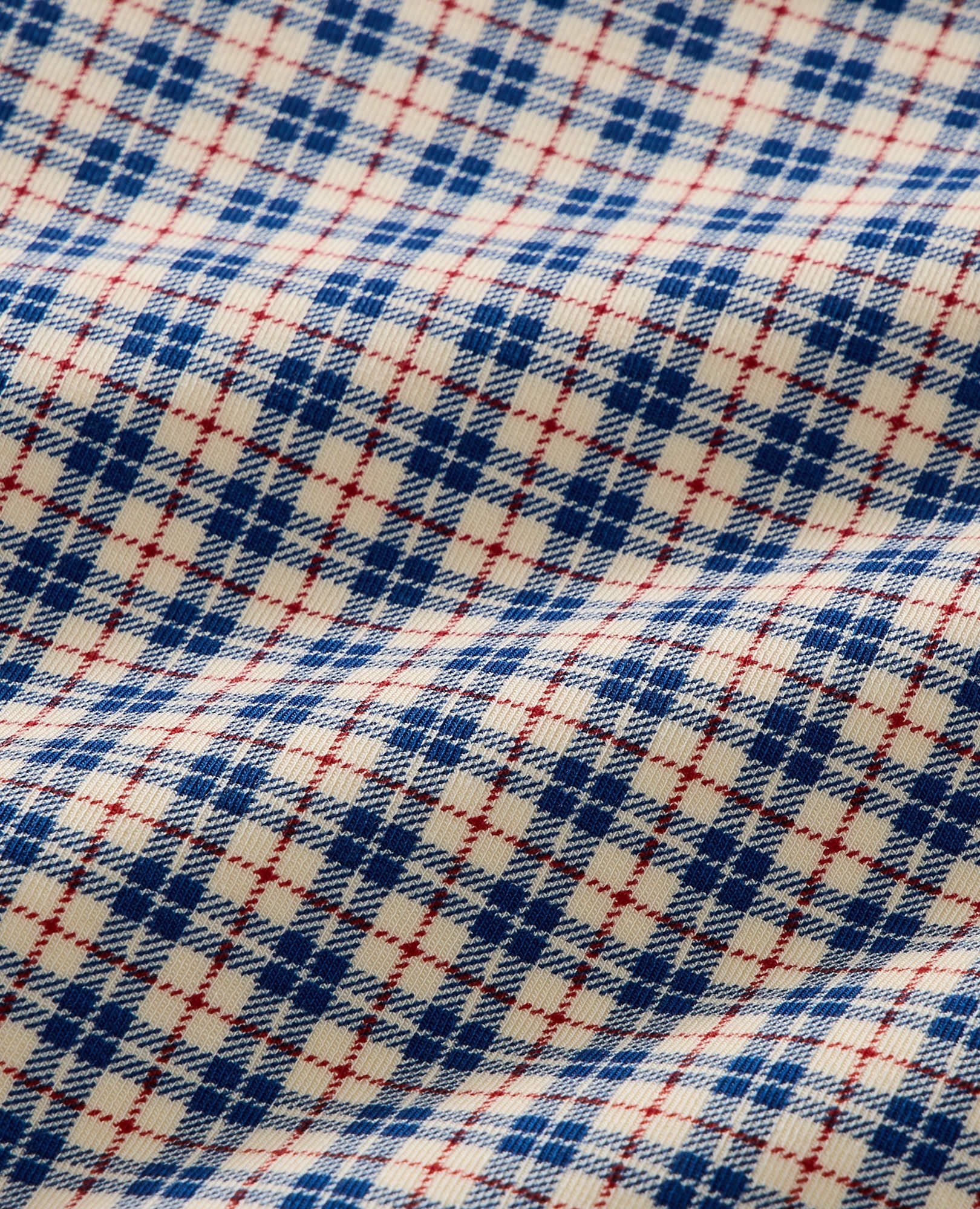 Holiday HannaSoft™ Stretch Pajama Set in Blue Checkered Plaid - main