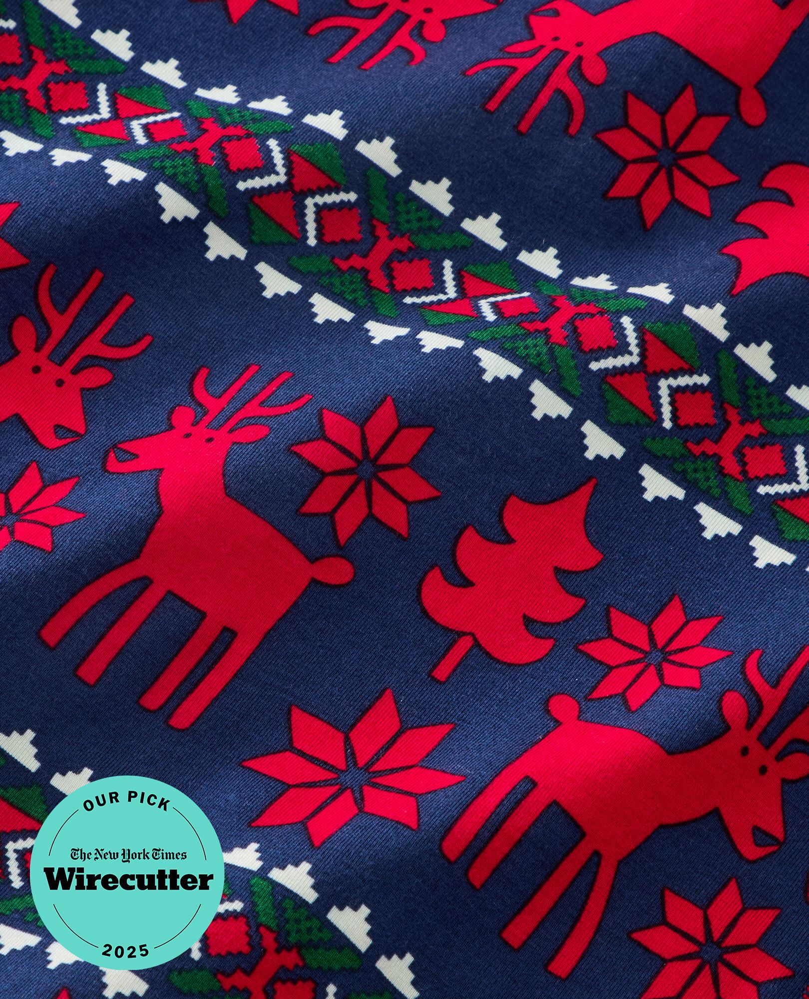 Holiday HannaSoft™ Pajama Set in Dear Deer on Navy - main