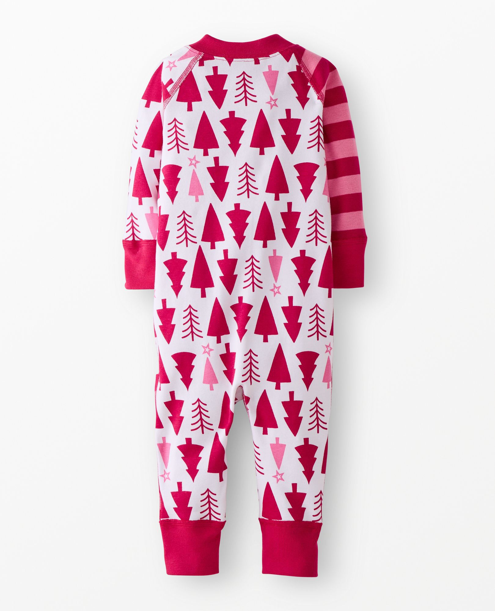 American Girl® Holiday HannaJams™  Sleeper in American Girl Pink Trees & Stripes - main