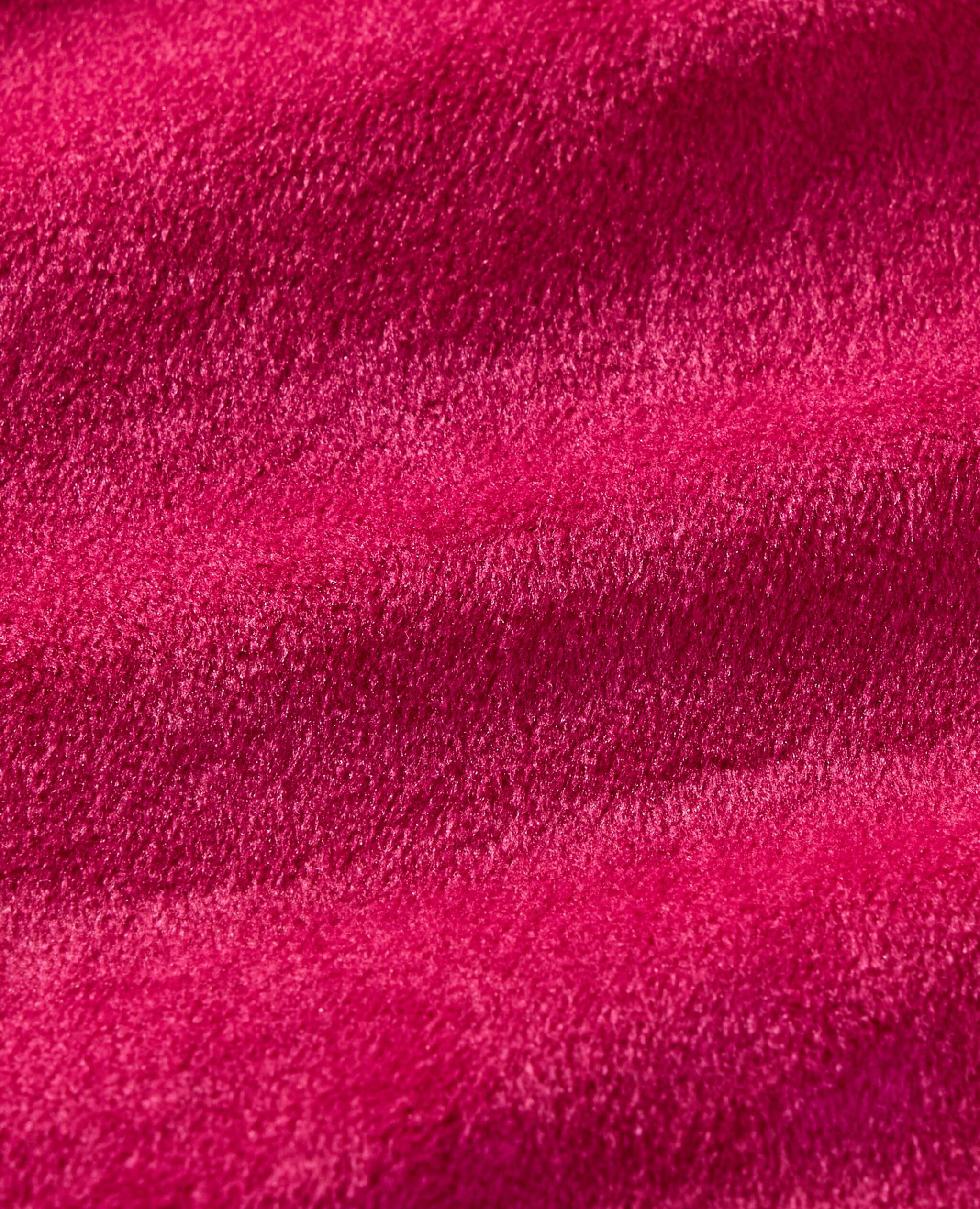 Long Sleeve Velour Tulle Tiered Dress in Raspberry - main