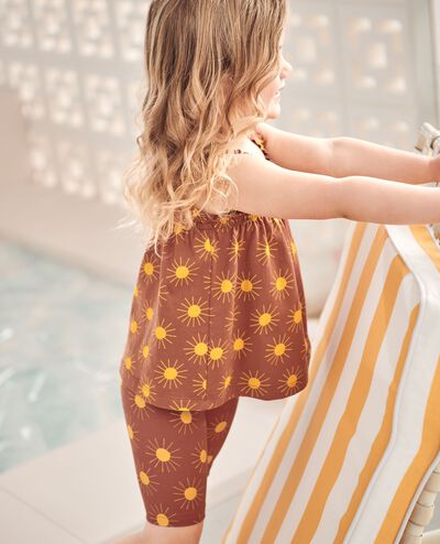 Sleeveless Smocked Top in Parakeet Sunshine Day on Canyon - main