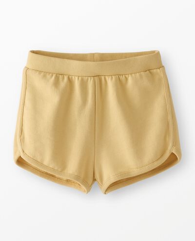 French Terry Dolphin Vent Shorts in Custard - main