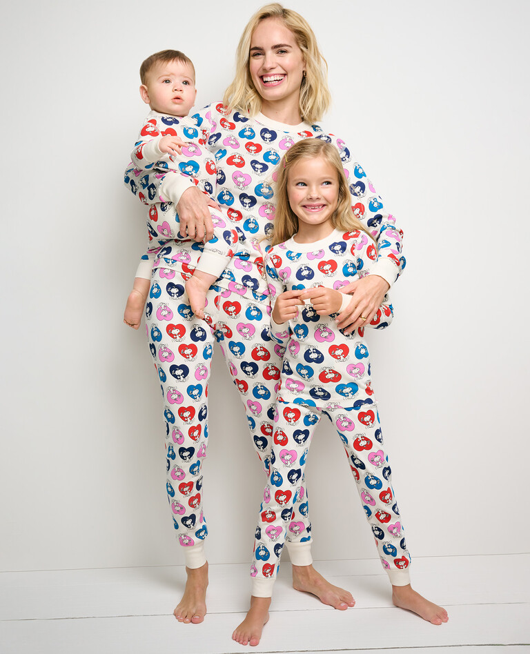 Peanuts Valentines Day Matching Mommy & Me Pajamas in  - main