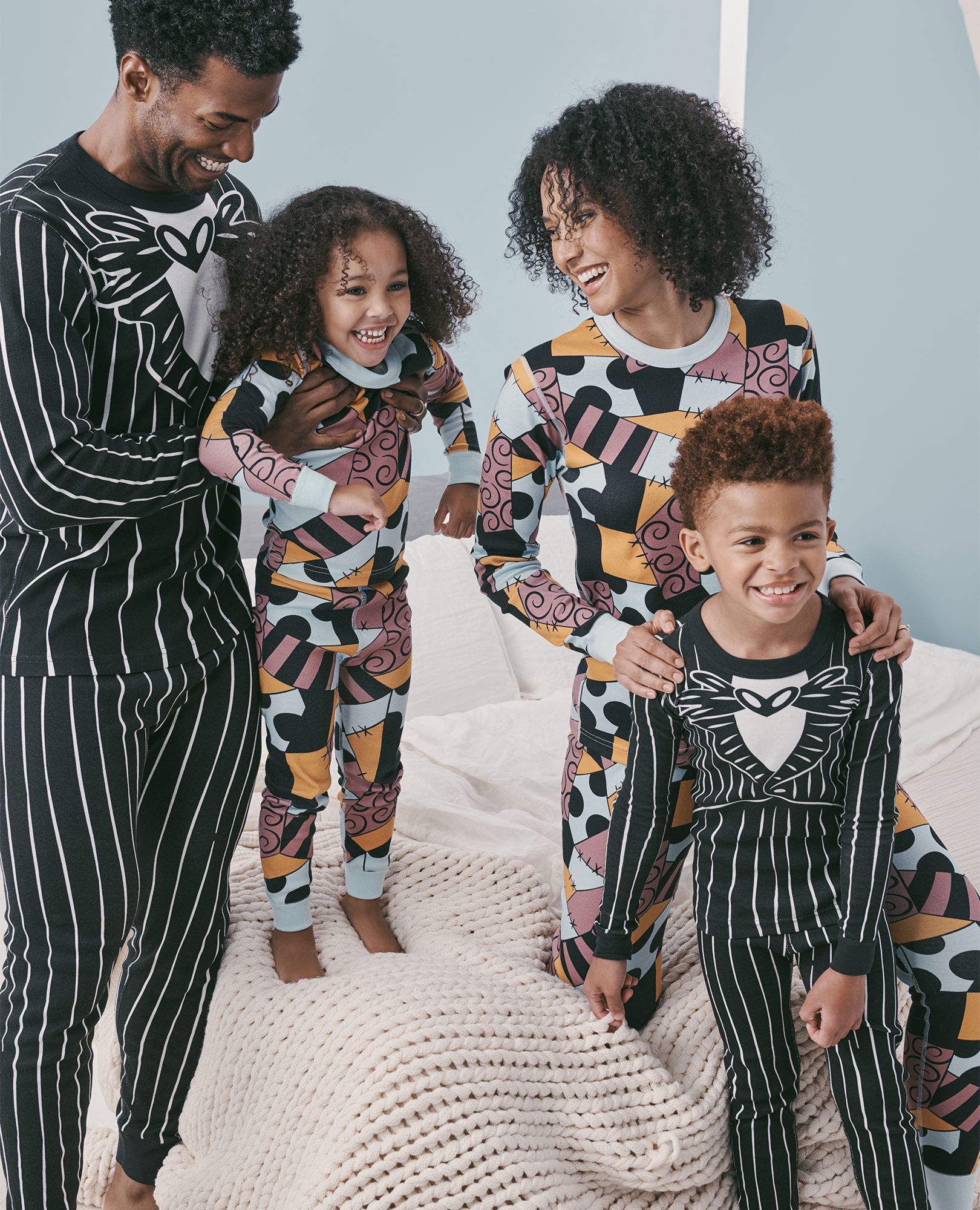 Adult The Nightmare Before Christmas Sally Costume Long John Pajama Set in Sally Costume - main