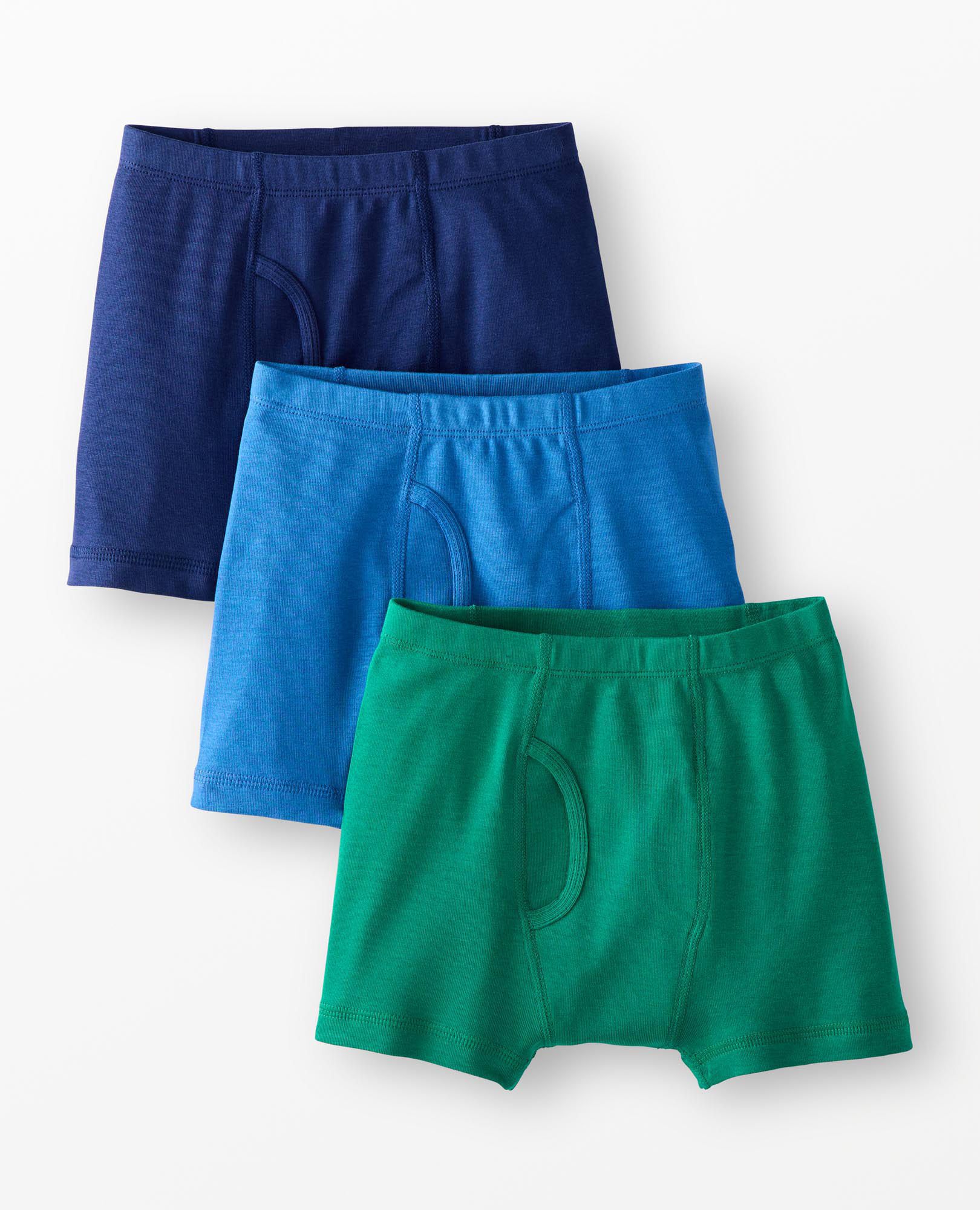 3-Pack Organic Cotton Boxer Briefs in Boys Solid 3PK - main