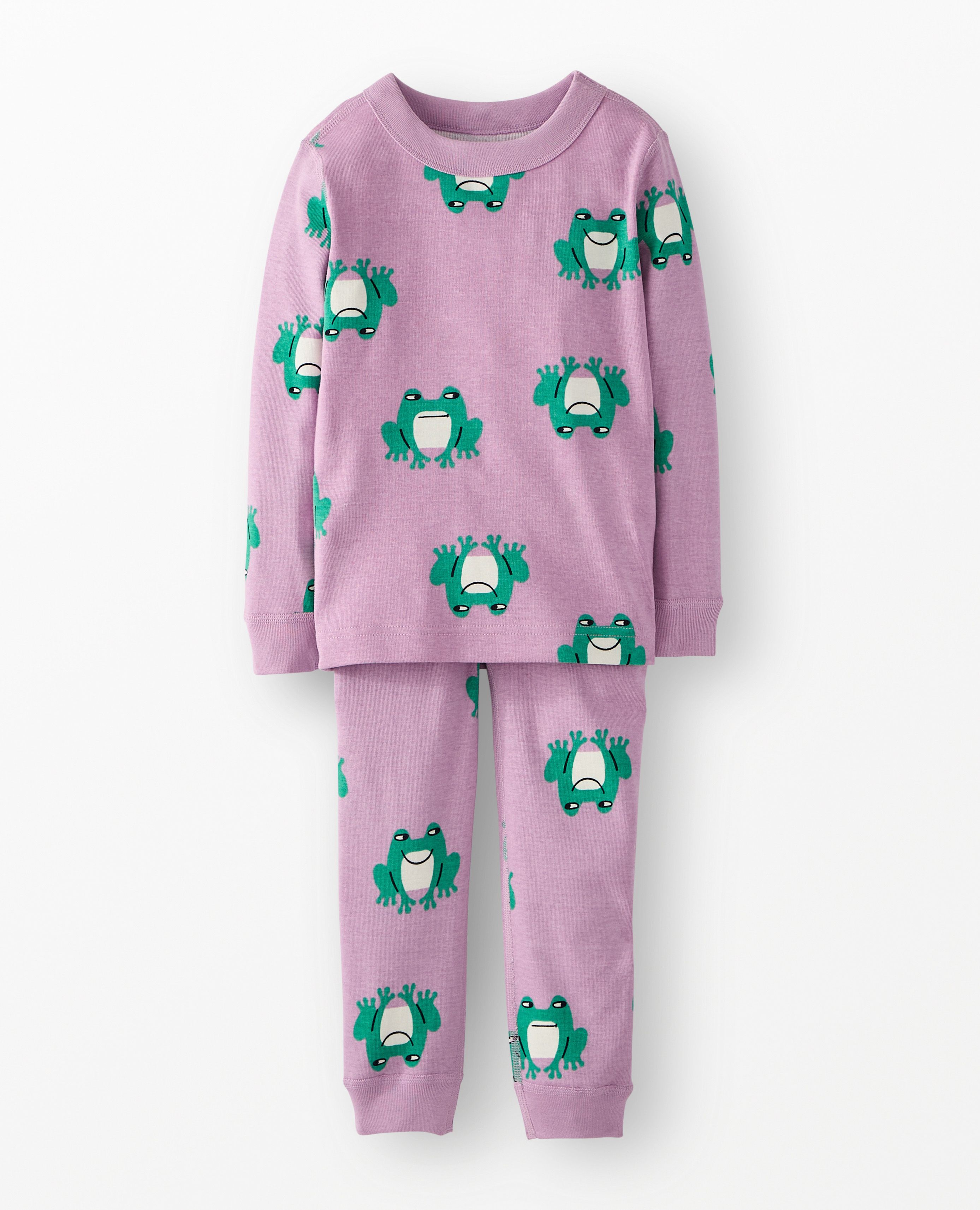 HannaJams™ Pajama Set in Happy Frogs on Purple - main