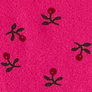 Holiday Long Sleeve Ribbed Turtleneck Dress in Sweet Holiday Floral on Beetroot Pink - swatch