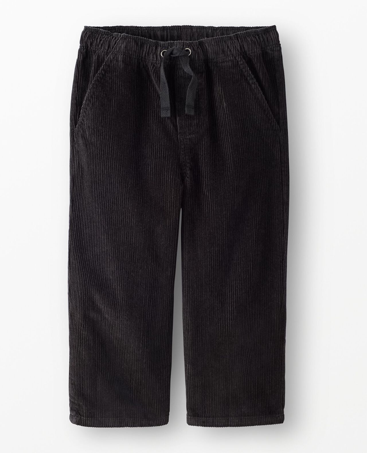 Corduroy Pull-On Pants in Black - main