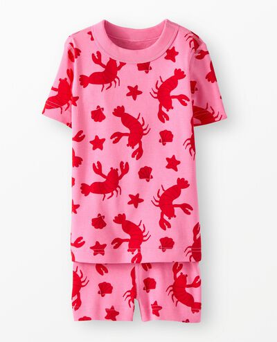 HannaJams™ Pajama Set in Lobsters on Azalea Pink - main