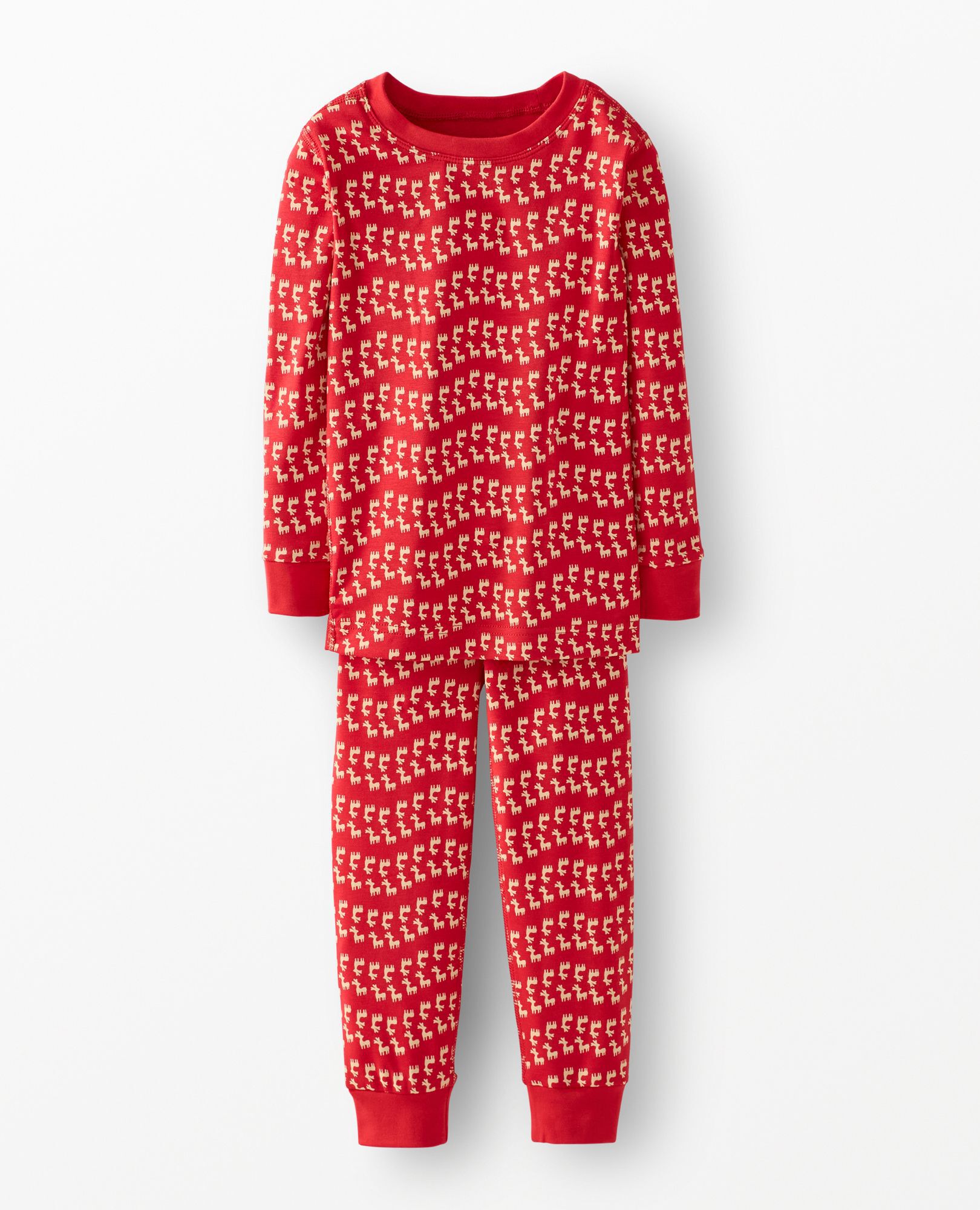 Holiday HannaSoft™ Stretch Pajama Set in Flying Dear Deer - main