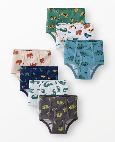 7-Pack Organic Cotton Classic Briefs in Boys Animal Print 7PK - main
