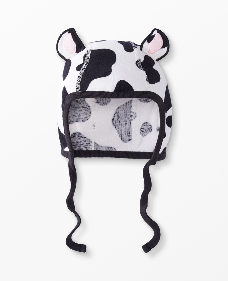 Baby Halloween Pilot Cap In Organic Cotton in Cow - main