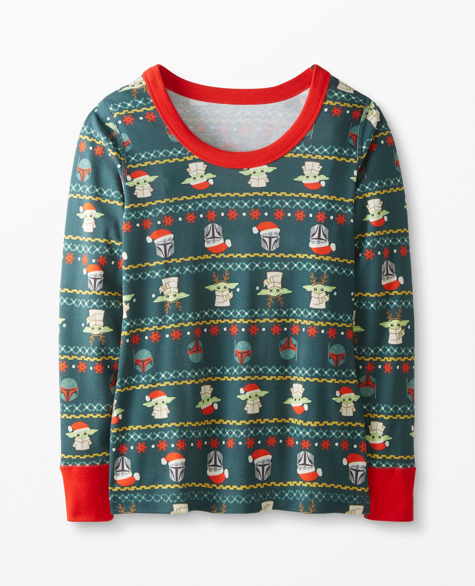 STAR WARS™: The Mandalorian Women's Long John Pajama  Top in Star Wars Bounty-Ful - main