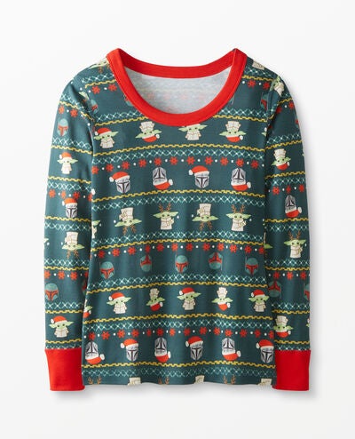 STAR WARS™: The Mandalorian Women's Long John Pajama  Top in Star Wars Bounty-Ful - main