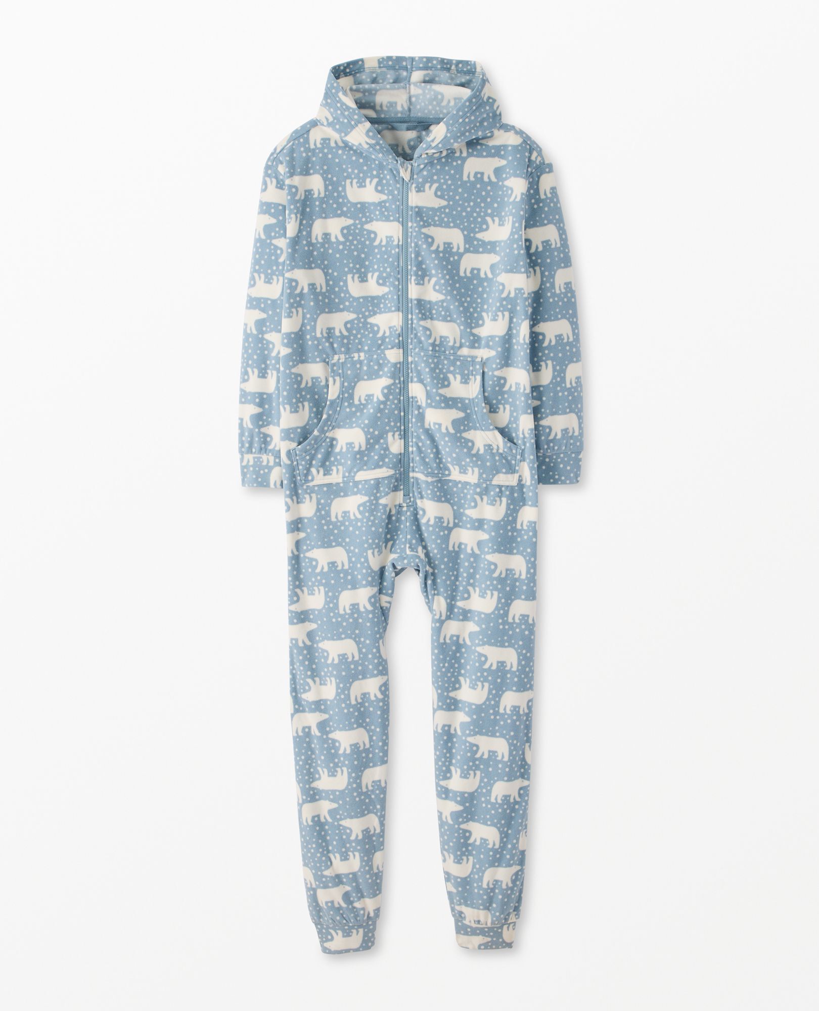 Bear hooded fleece jumpsuit new arrivals