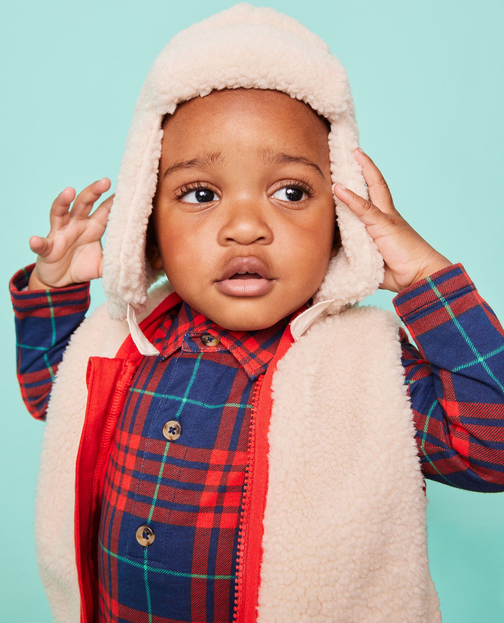 Flannel vests shop for babies