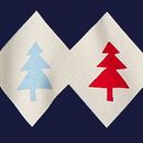 Holiday HannaJams™ Pajama Set in Multi Tree Chevron - swatch