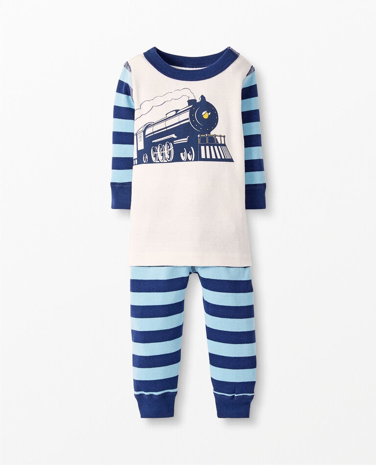 THE POLAR EXPRESS™ Long John Pajamas In Organic Cotton Hanna Andersson
