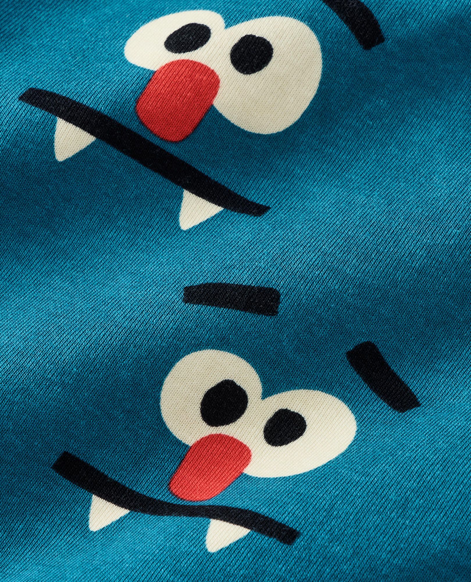 Halloween HannaJams™ Pajama Set in Monster Face on Atlantic Blue - main