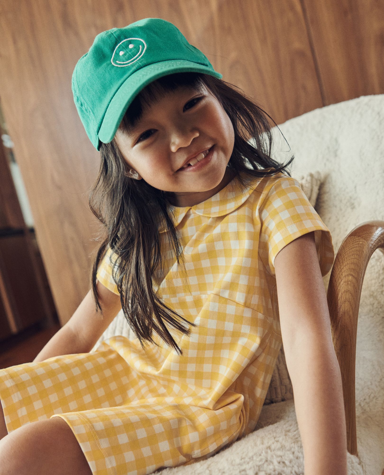 Gingham Collared Dress with Pockets | Hanna Andersson