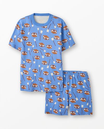 Adult Short John Pajama Set in S'mores - main