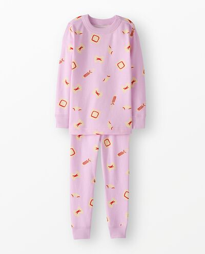 HannaJams™ Pajama Set in Pasta Night on Tea Rose - main