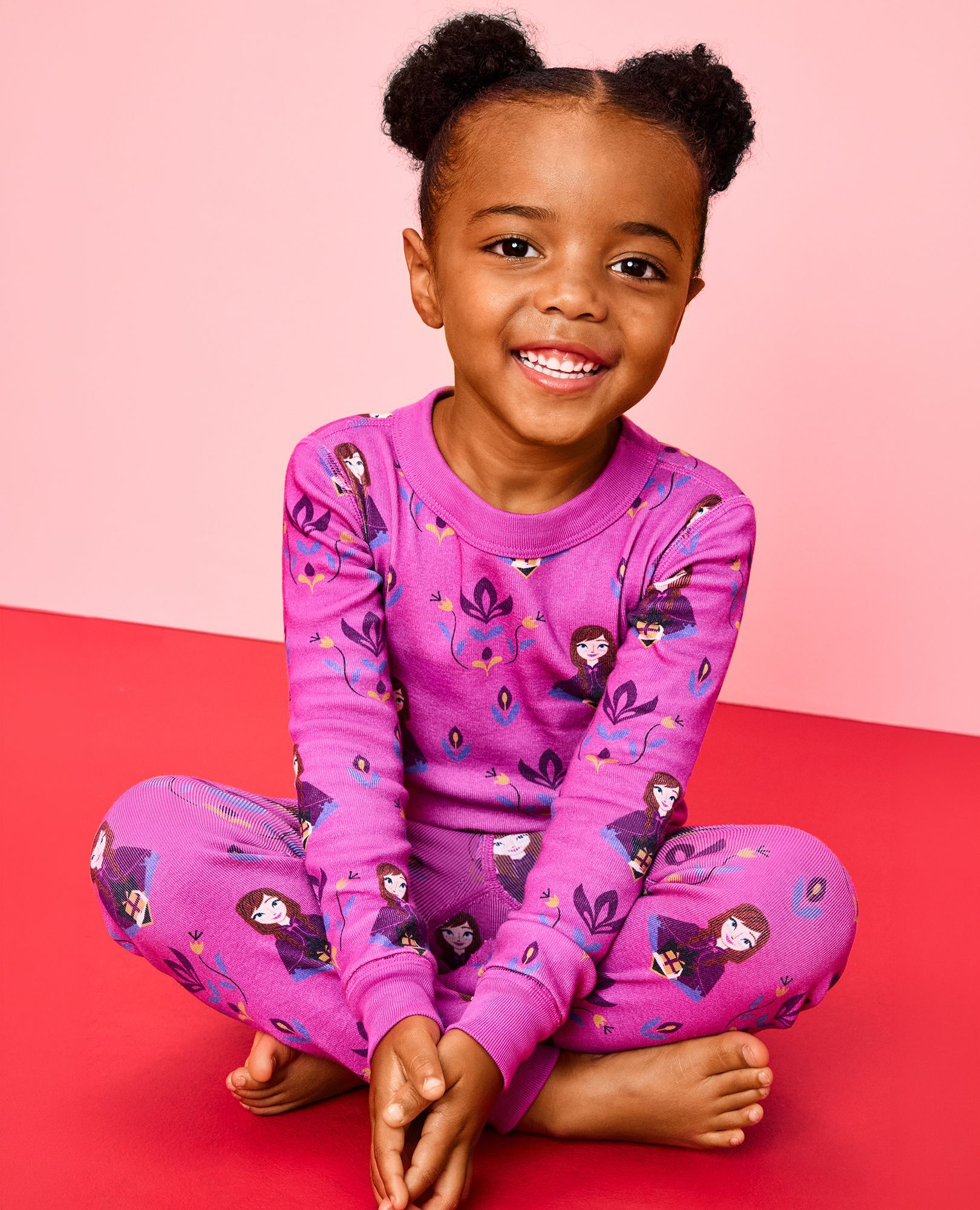 Disney Frozen HannaJams™ Pajama Set in Anna Winter Print - main