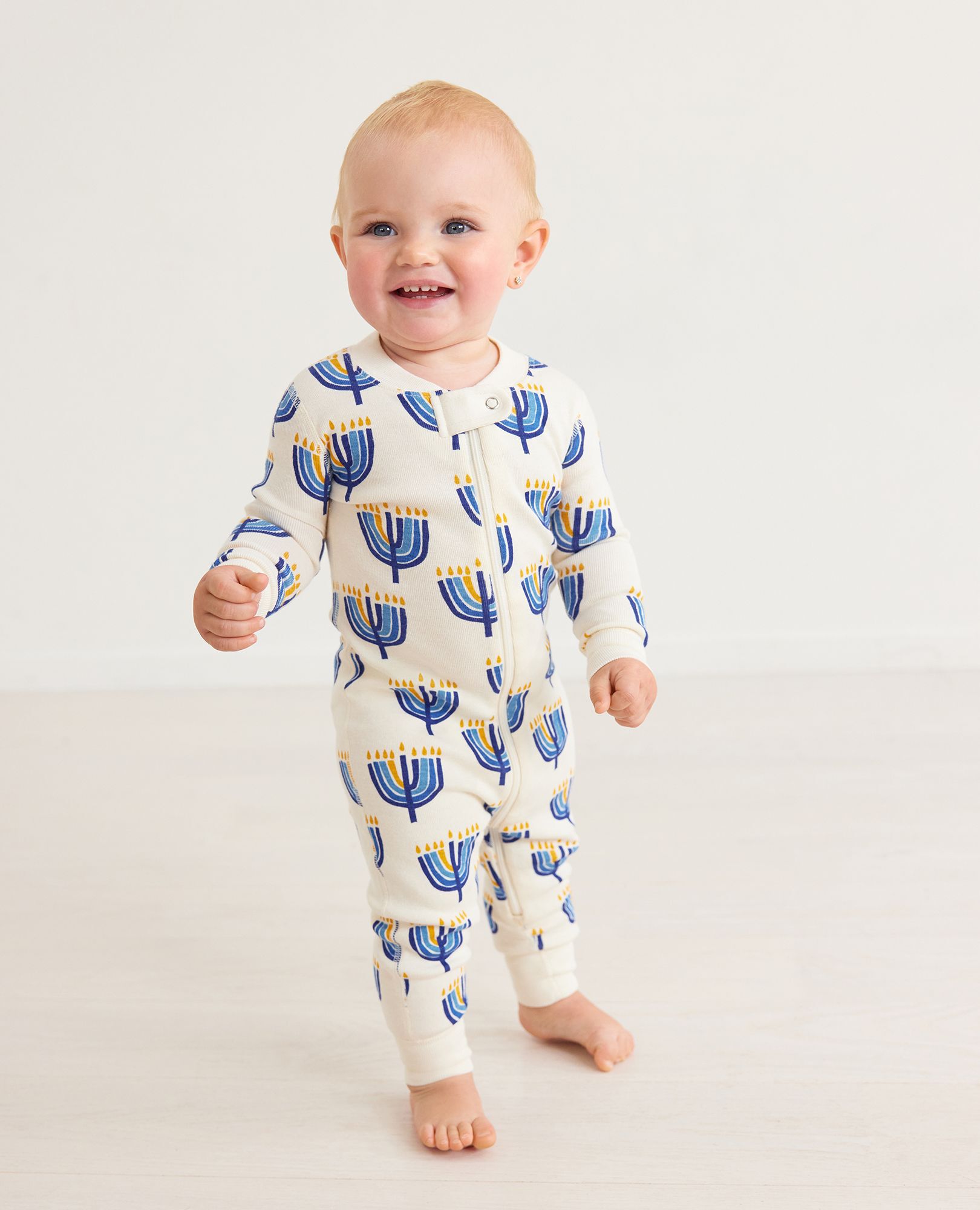Baby zip pyjamas clearance