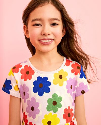 Playground Dress with Pockets in Multicolored Spring Daises - main