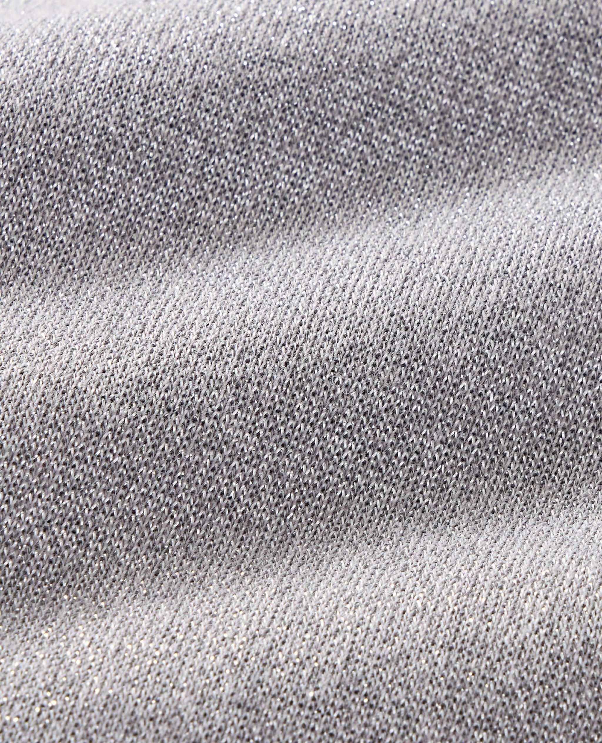 Ribbed Metallic Sparkle Leggings in Misted Grey - main
