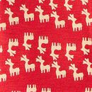Holiday HannaSoft™ Stretch Sleeper in Flying Dear Deer - swatch