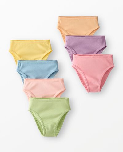 7-Pack Organic Cotton Hipster Underwear in Girls Solid 7PK - main