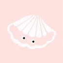 Relaxed Fit Graphic T-Shirt in Clam on Pink - swatch