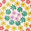 Wrap Skort in Swirly Floral on Ecru - swatch