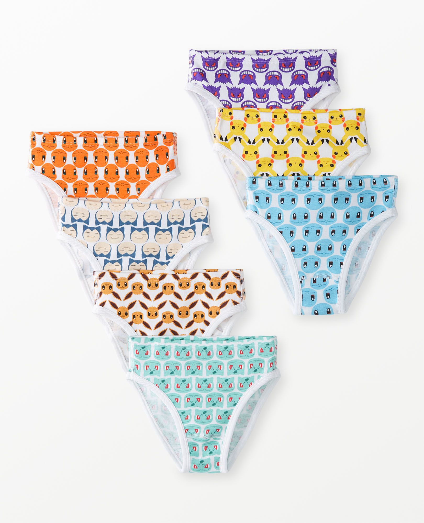 7-Pack Pokémon Organic Cotton Hipster Underwear in Pokemon Multi - main