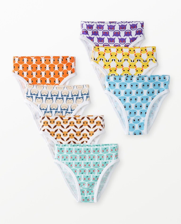 7-Pack Pokémon Organic Cotton Hipster Underwear in Pokemon Multi - main