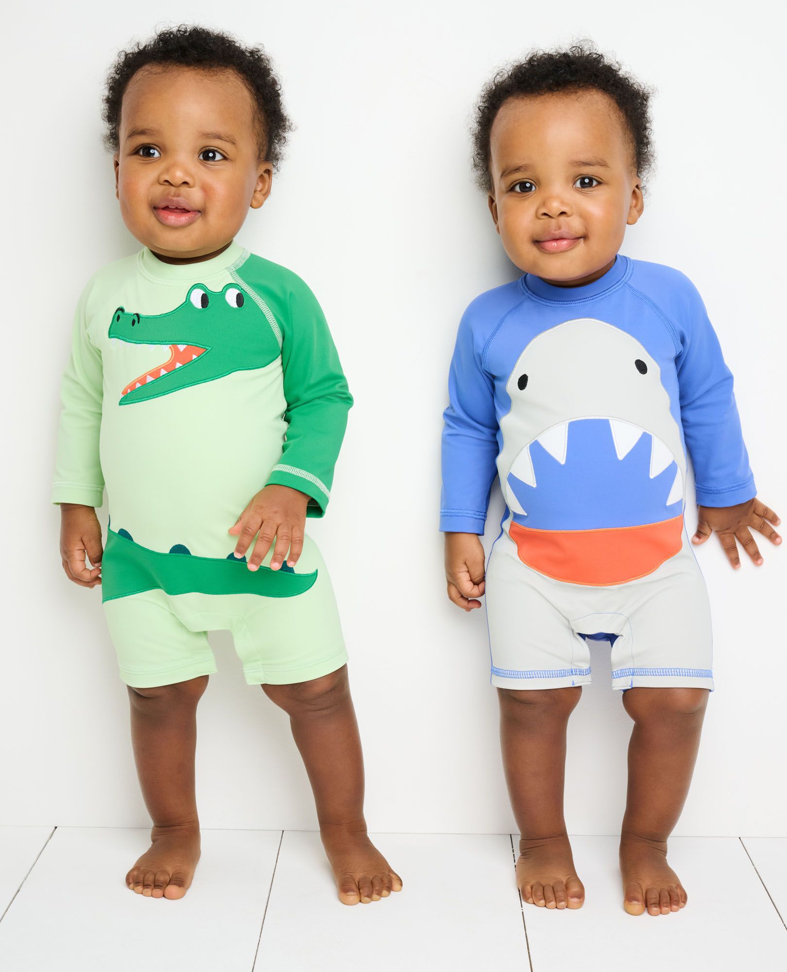 Baby Rash Guard Swimsuit Sun Hat Set
