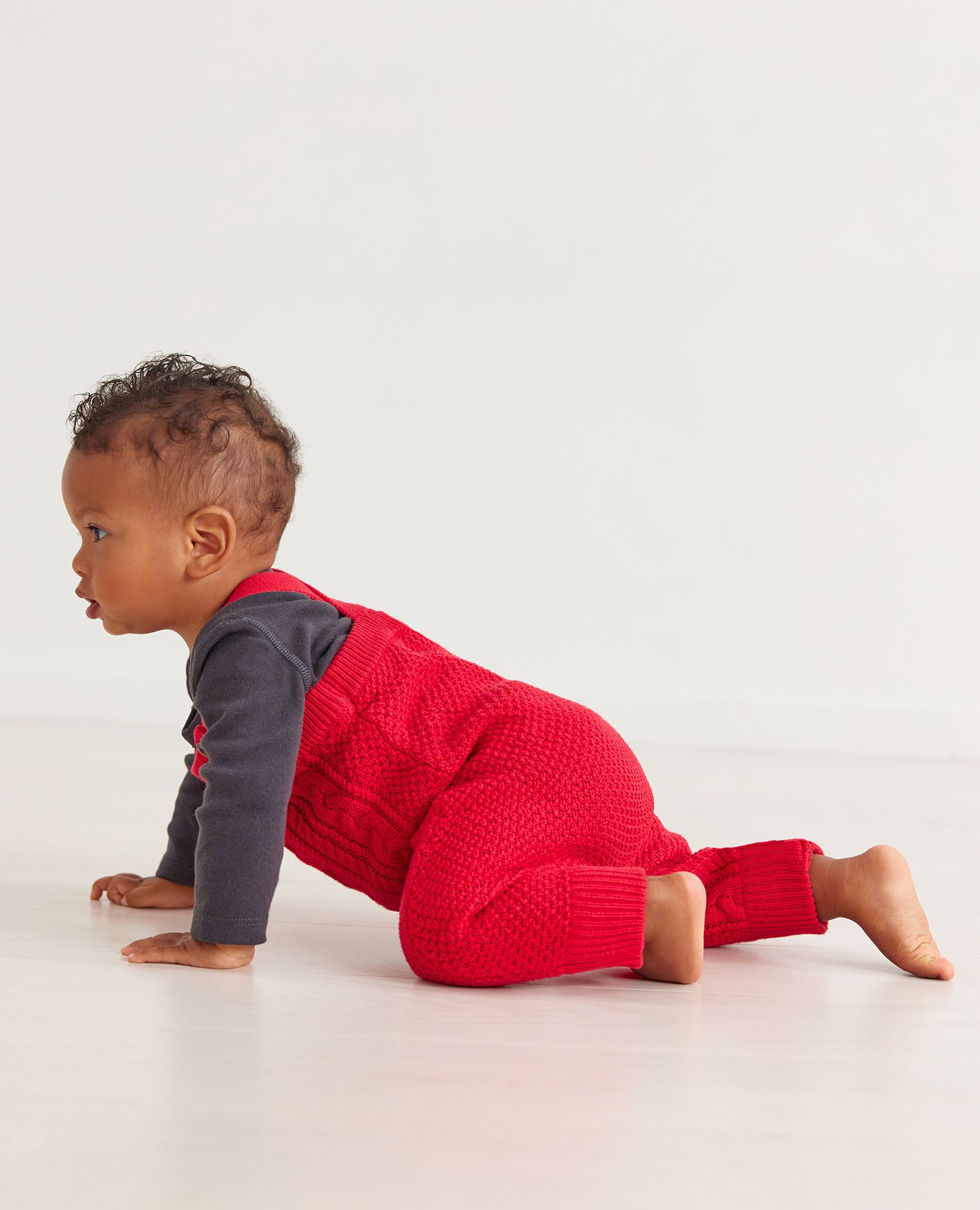 Moon and Back by Hanna Andersson Baby Boys Knit Overalls 