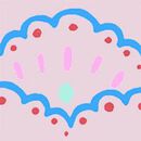 Sleeveless Nightgown in Scalloped Stripes - swatch