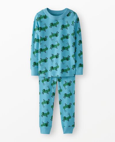 HannaJams™ Pajama Set in Crickets on Chalk Blue - main