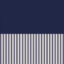 French Terry Mixie Dress in Navy/Ecru - swatch