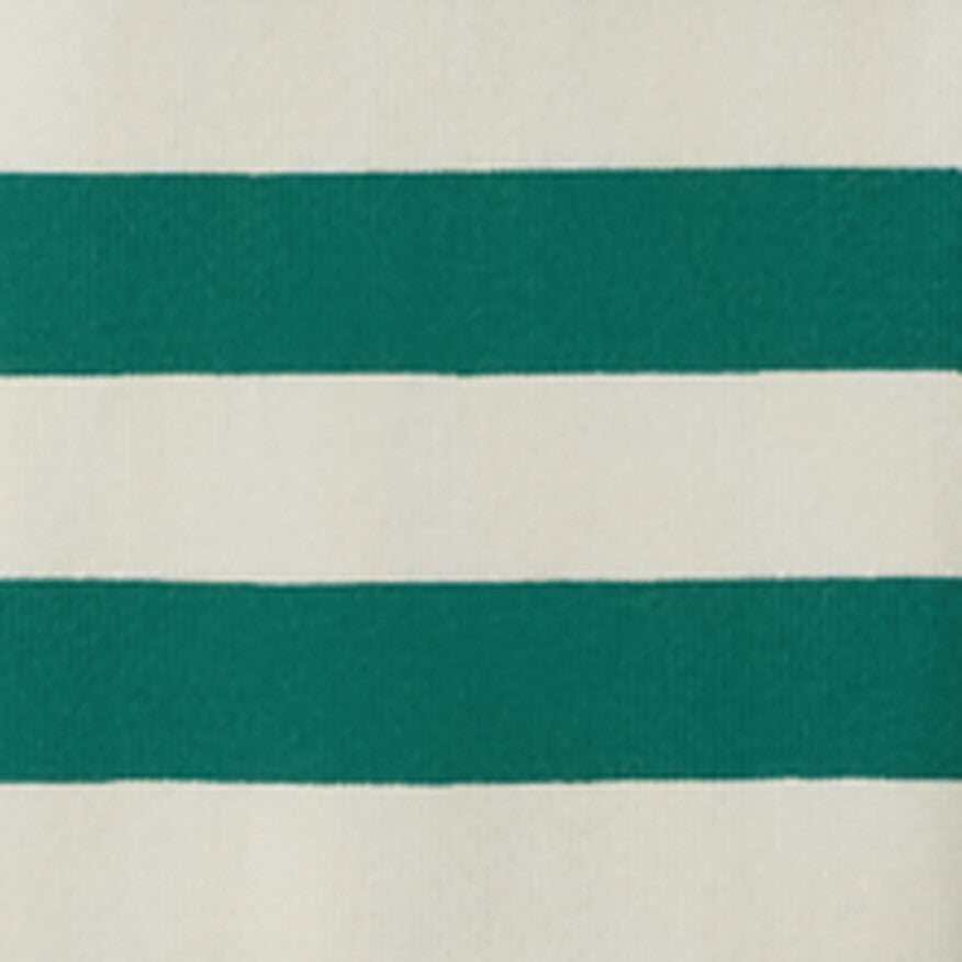 Ecru/Fir Tree Bold Horizontal Stripe