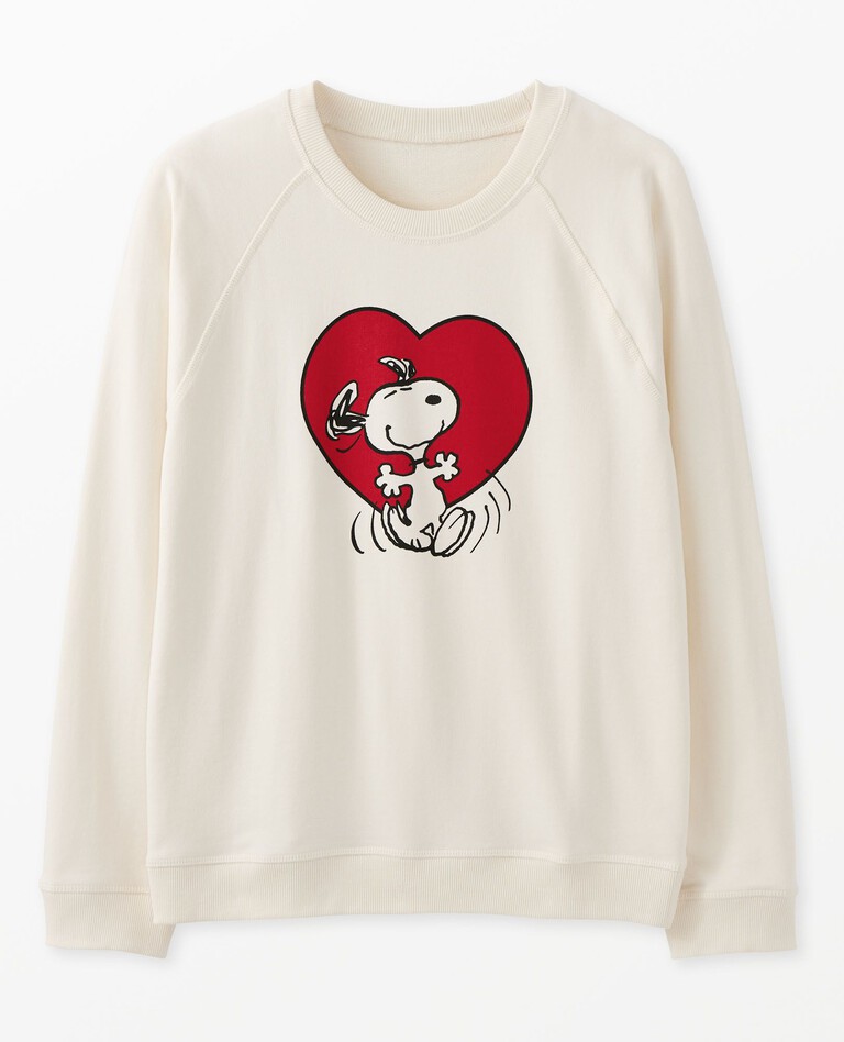 Peanuts Valentines Adult Sweatshirt | Hanna Andersson