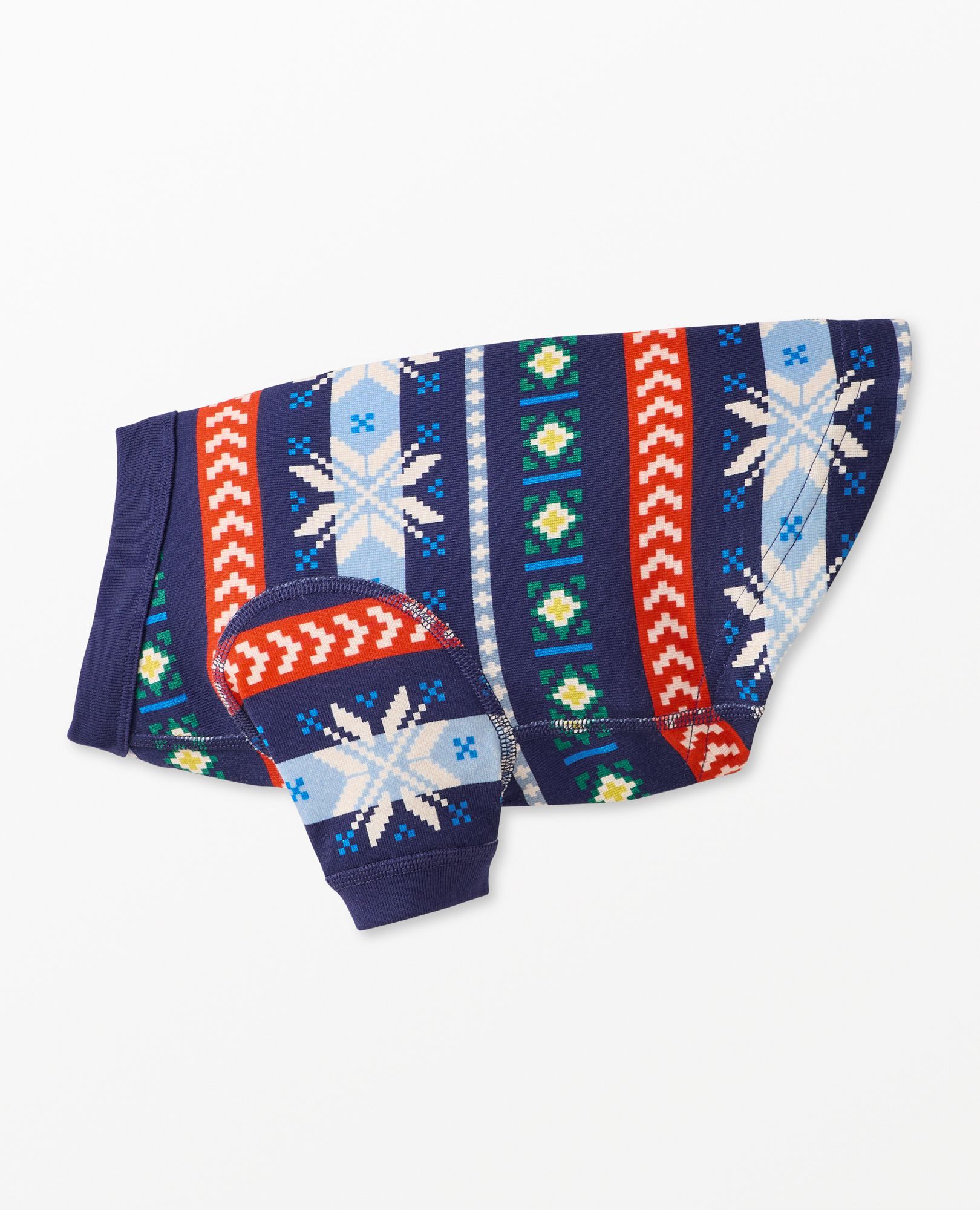Holiday Dog Pajamas in Scandi Snowflake Fairisle - main