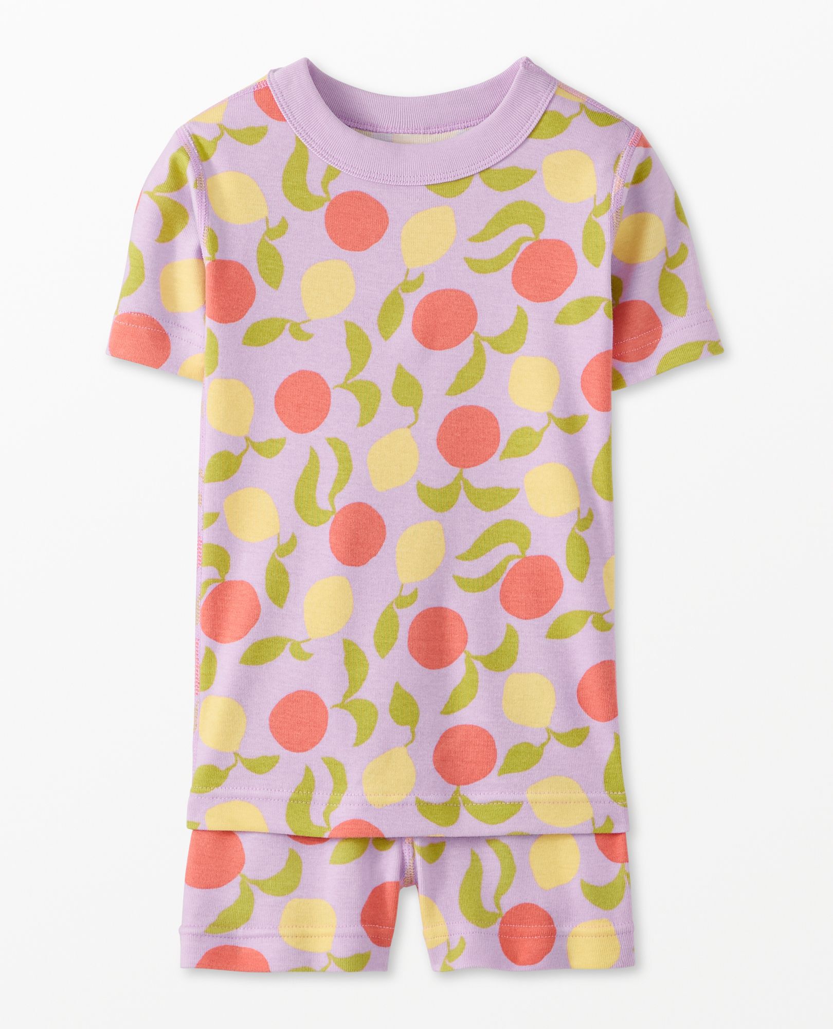 HannaJams™ Pajama Set in Citrus Sunshine on Tea Rose - main