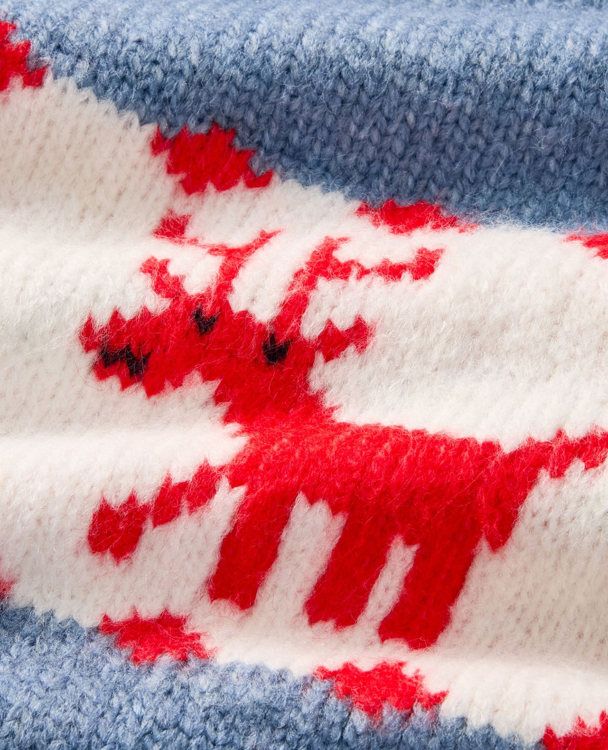 Holiday Dear Deer Cardigan in Dear Deer on Blue - main
