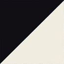 French Terry Striped Midi Shorts in Black/Ecru - swatch