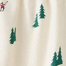 Women's Holiday Flannel Pajama Shorts in Glade Skiing - swatch